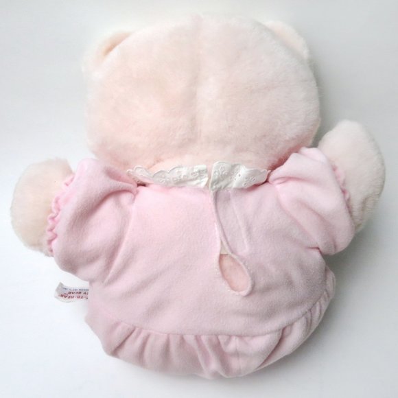 Vtg 80's Heart to Heart Baby Bear Plush With Working Heart - Picture 5 of 11